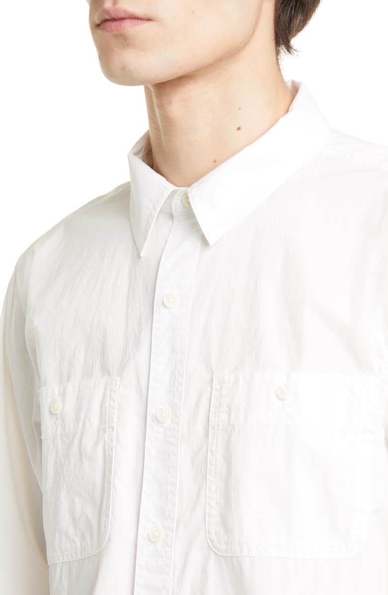 Eileen Fisher Organic Cotton Poplin Button-Up Shirt, Alternate, color,