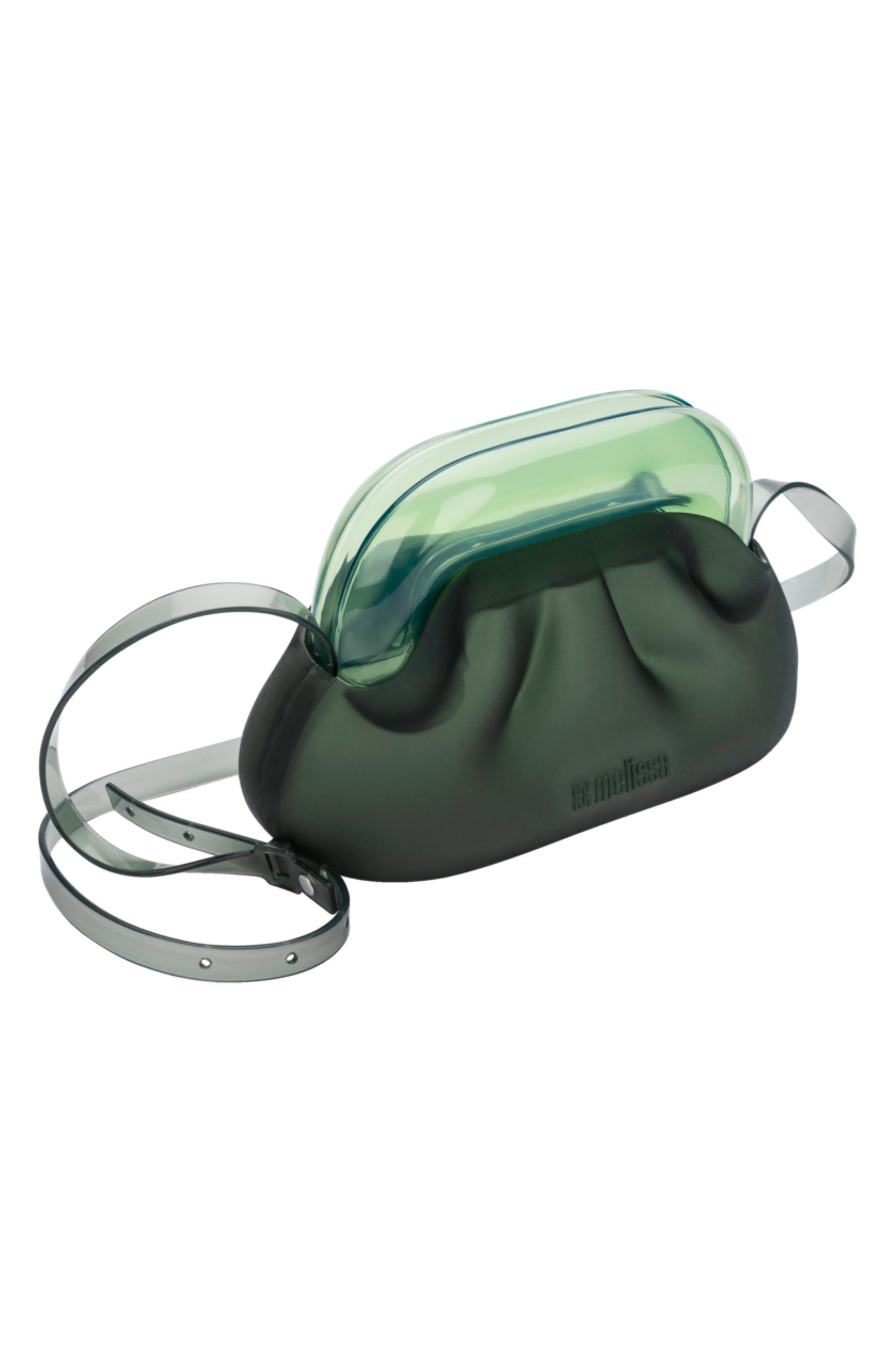 Glass Jelly Shoulder Bag, Alternate, color, GREEN