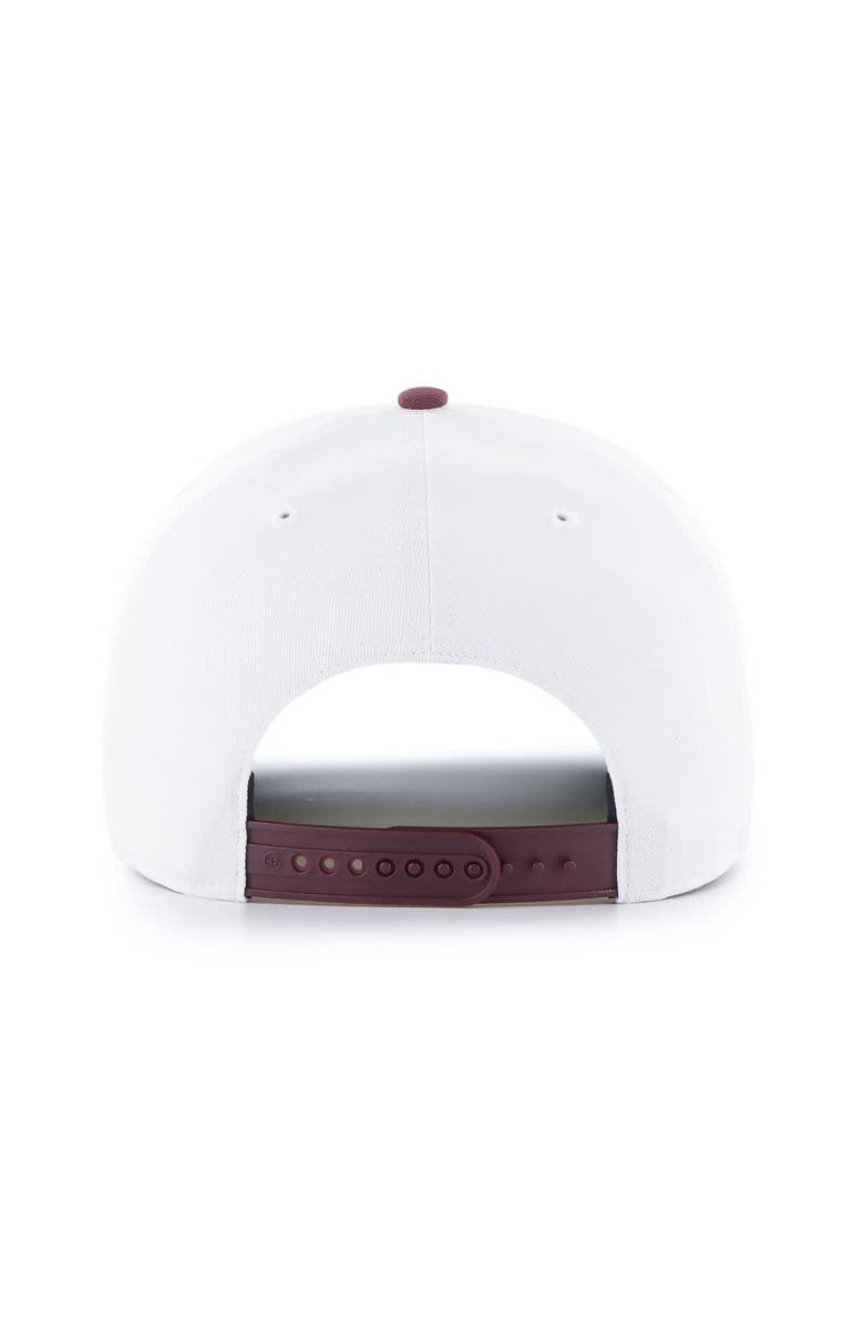 '47 Men's '47 White/Brown NFL Multi-Team Throwback Dueling Logos Adjustable Hitch Hat, Alternate, color, White
