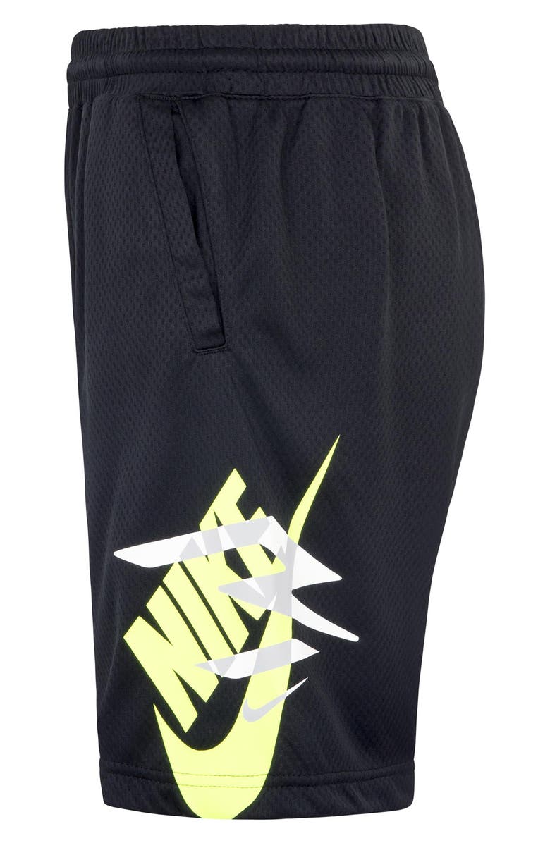 3 Brand Kids' Essential Mesh Shorts, Alternate, color, Black