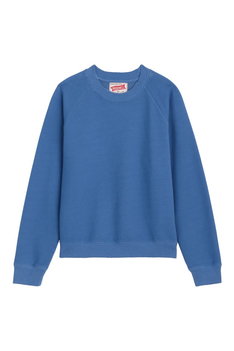 McCarren Crewneck Raglan Sweatshirt, Alternate, color, ATLAS BLUE