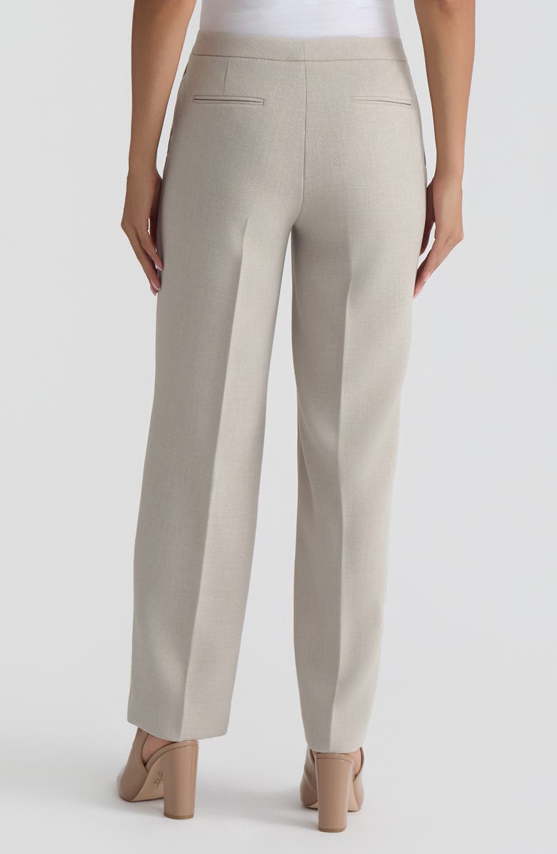 KASPER The Claire Pebble Crepe Pants, Alternate, color, Summer Straw