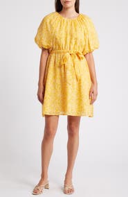 Tommy Bahama Veranda Vines Print Tie Waist Dress