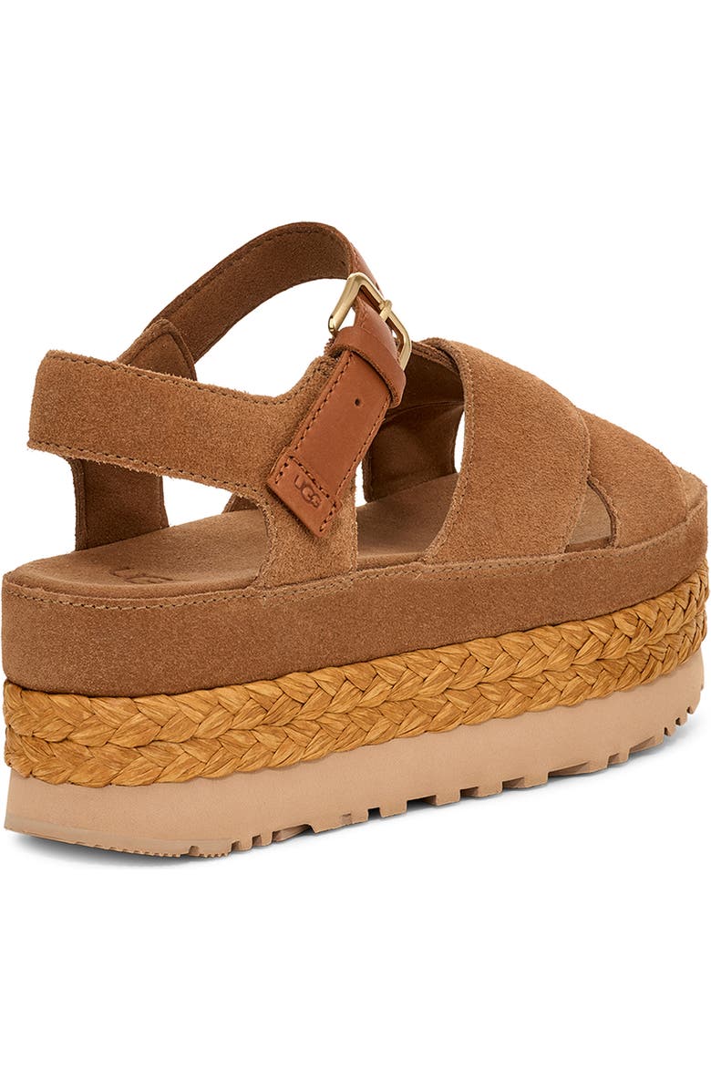 UGG<sup>®</sup> Aubrey Ankle Strap Platform Sandal, Alternate, color, Chestnut