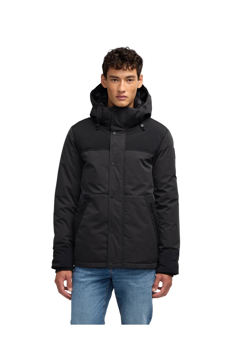 Wiyot Mixed Media Lightweight Jacket, Main, color, Black
