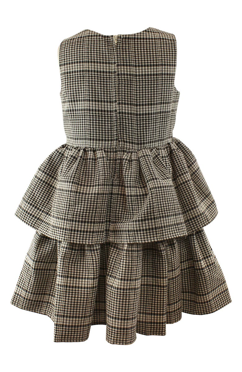 Popatu Kids' Check Print Tiered Dress, Alternate, color, 