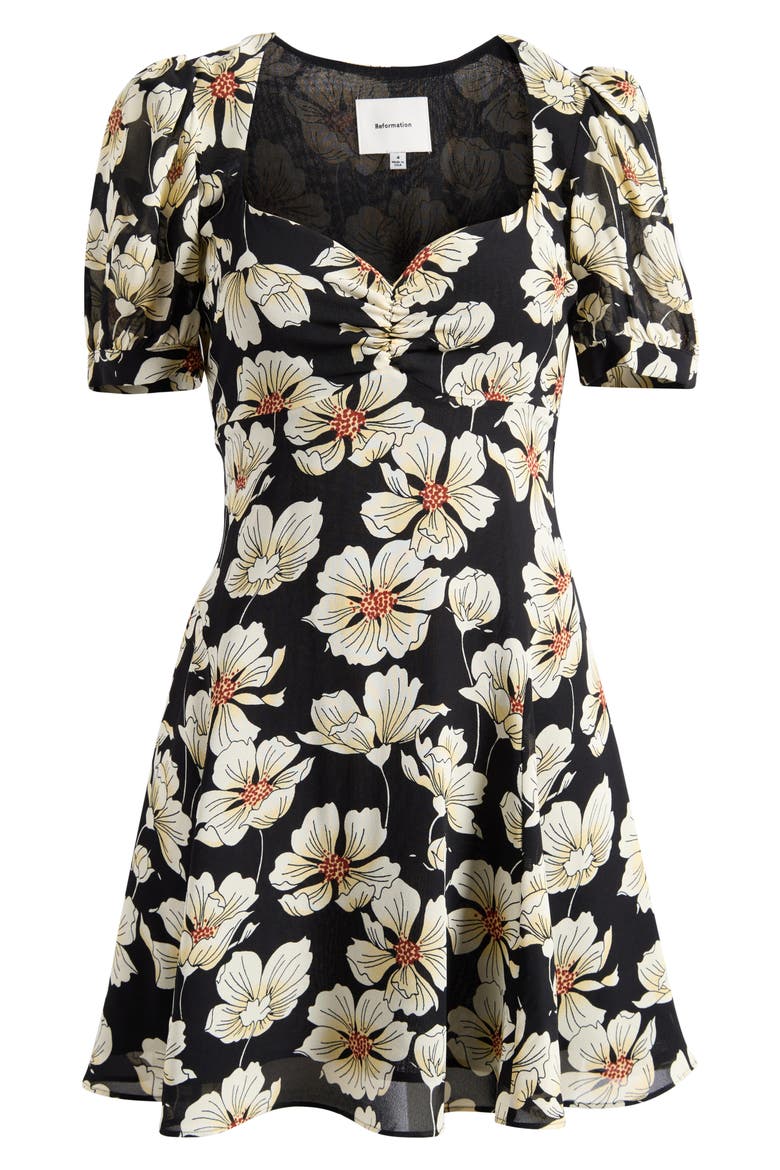 Rebecca Sweetheart Neck Minidress, Main, color, ORIOLE