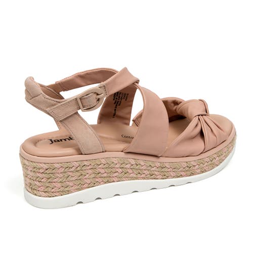 Jambu Diana Wedge Sandal In Rose