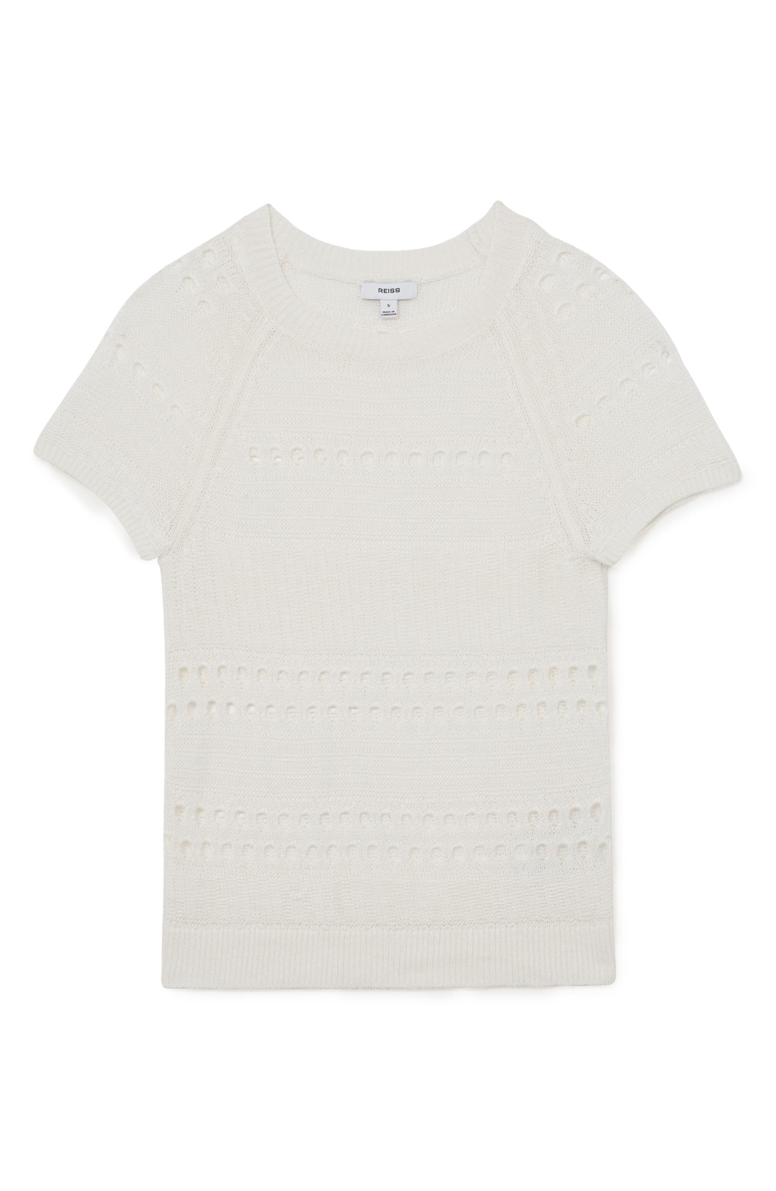 Chloe Linen Openwork Sweater (Women) | Nordstrom
