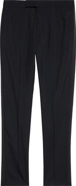 Thom Browne Mid Rise Wool Blend Skinny Pants