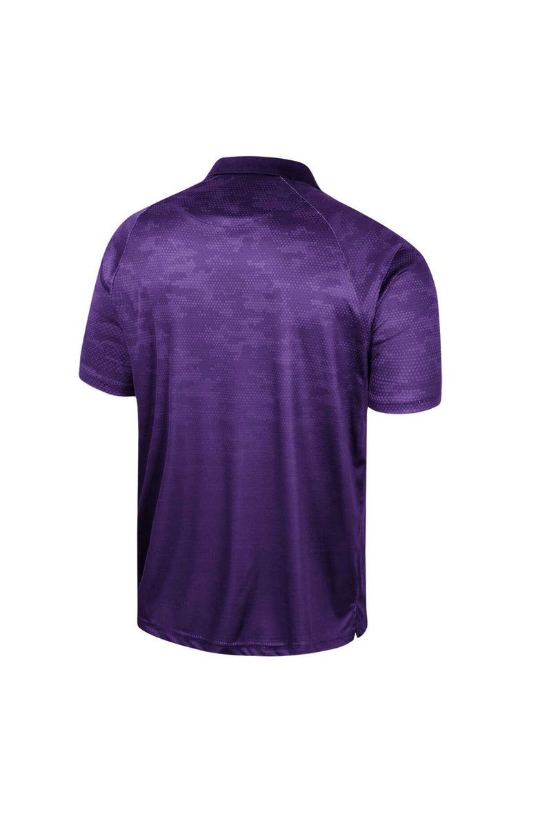 COLOSSEUM Men's Colosseum Purple Washington Huskies Honeycomb Raglan Polo, Alternate, color, Purple