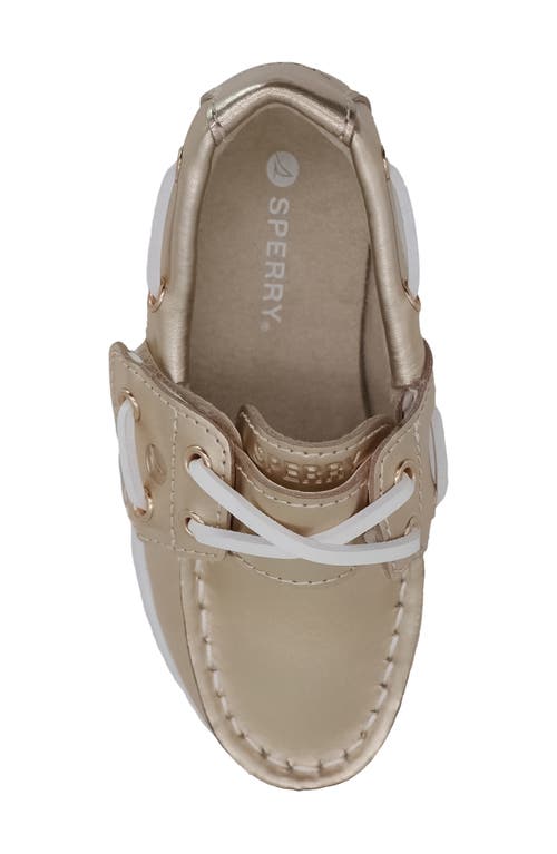 Sperry Cup Ii Metallic Boat Shoe In Gold