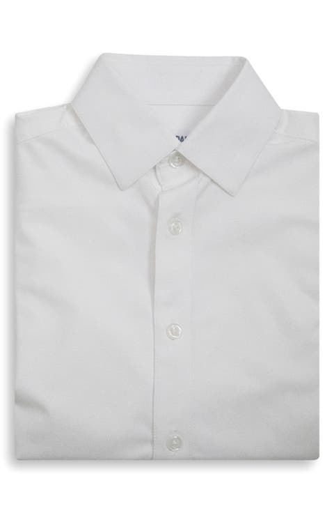Kids' Standard Pinstripe Stretch Performance Dress Shirt