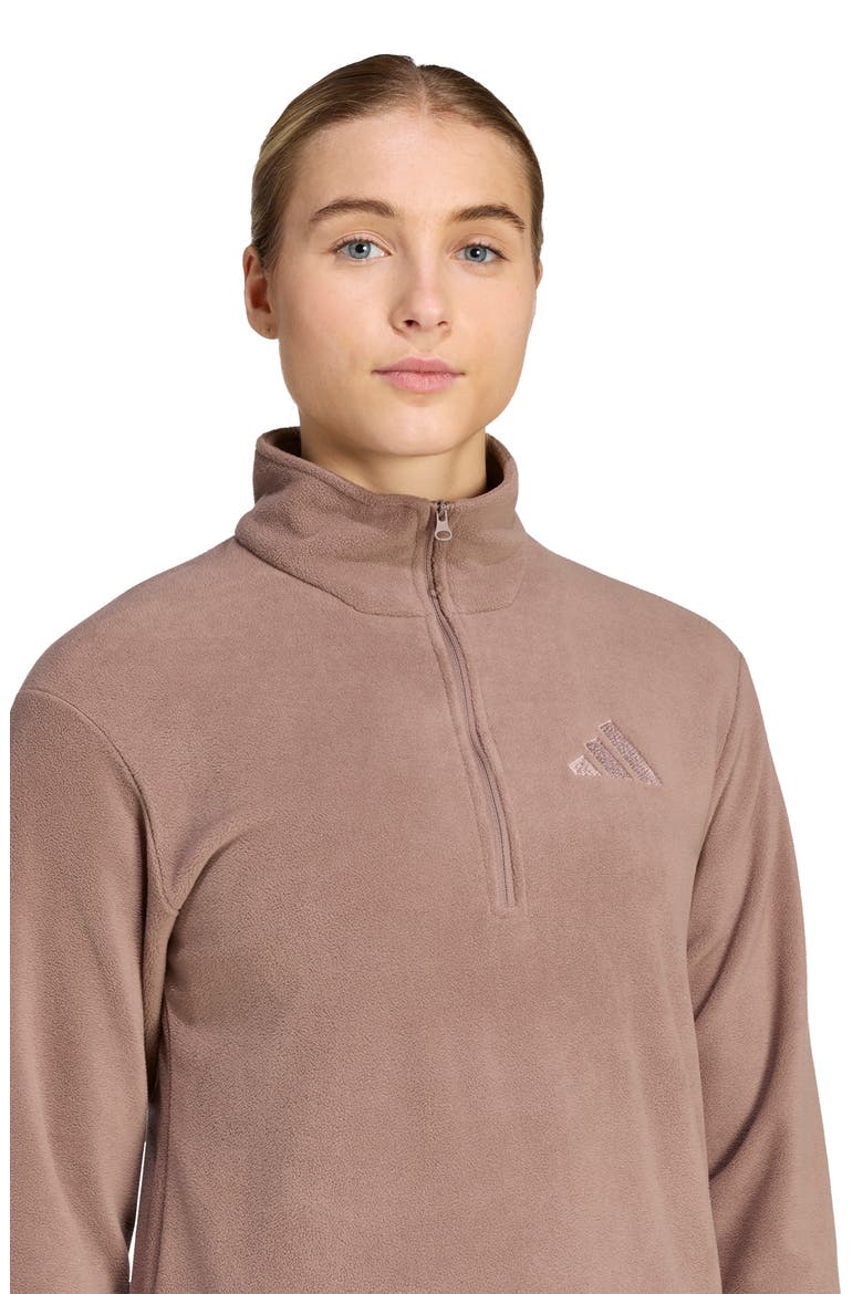 Essentials Half-Zip Fleece Pullover, Alternate, color, TRACE BROWN