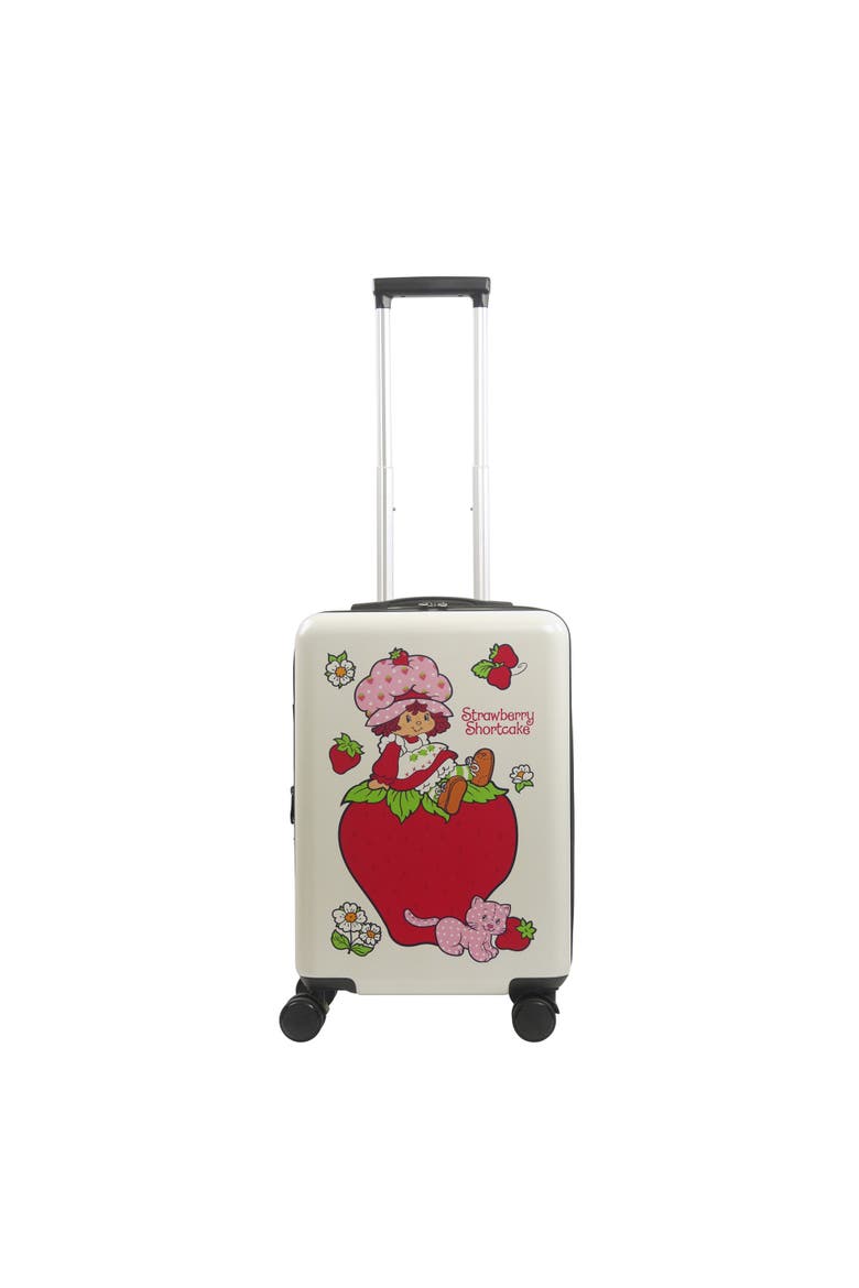 Strawberry Shortcake 22.5" Carry-On Luggage, Alternate, color, WHITE