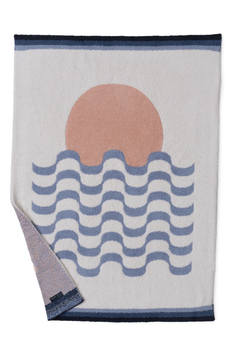 Barefoot Dreams<sup>®</sup> Sun Wave CozyChic<sup>®</sup> Stroller Blanket, Alternate, color, Ocean Air Multi