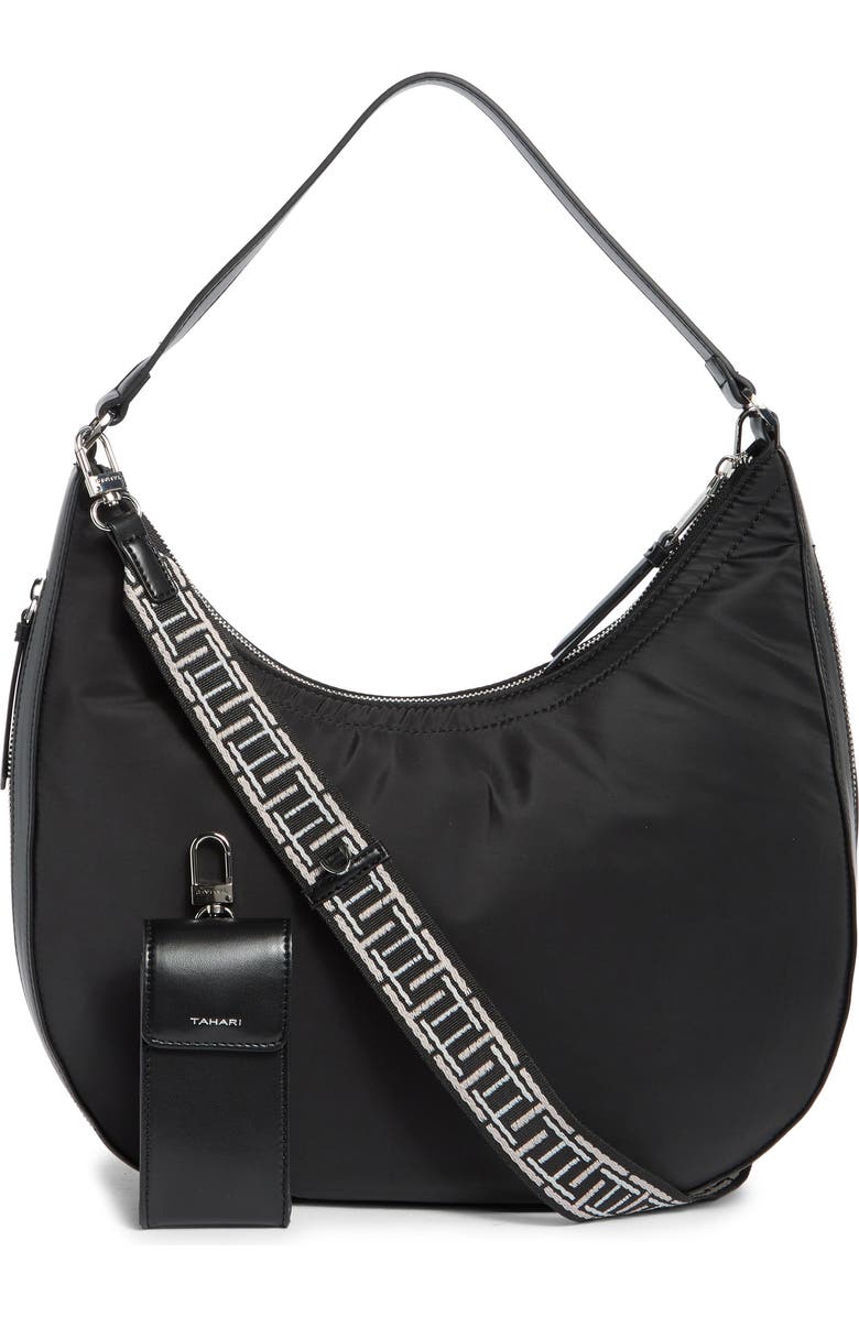 Tahari Minetta Expandable Crescent Bag, Alternate, color,