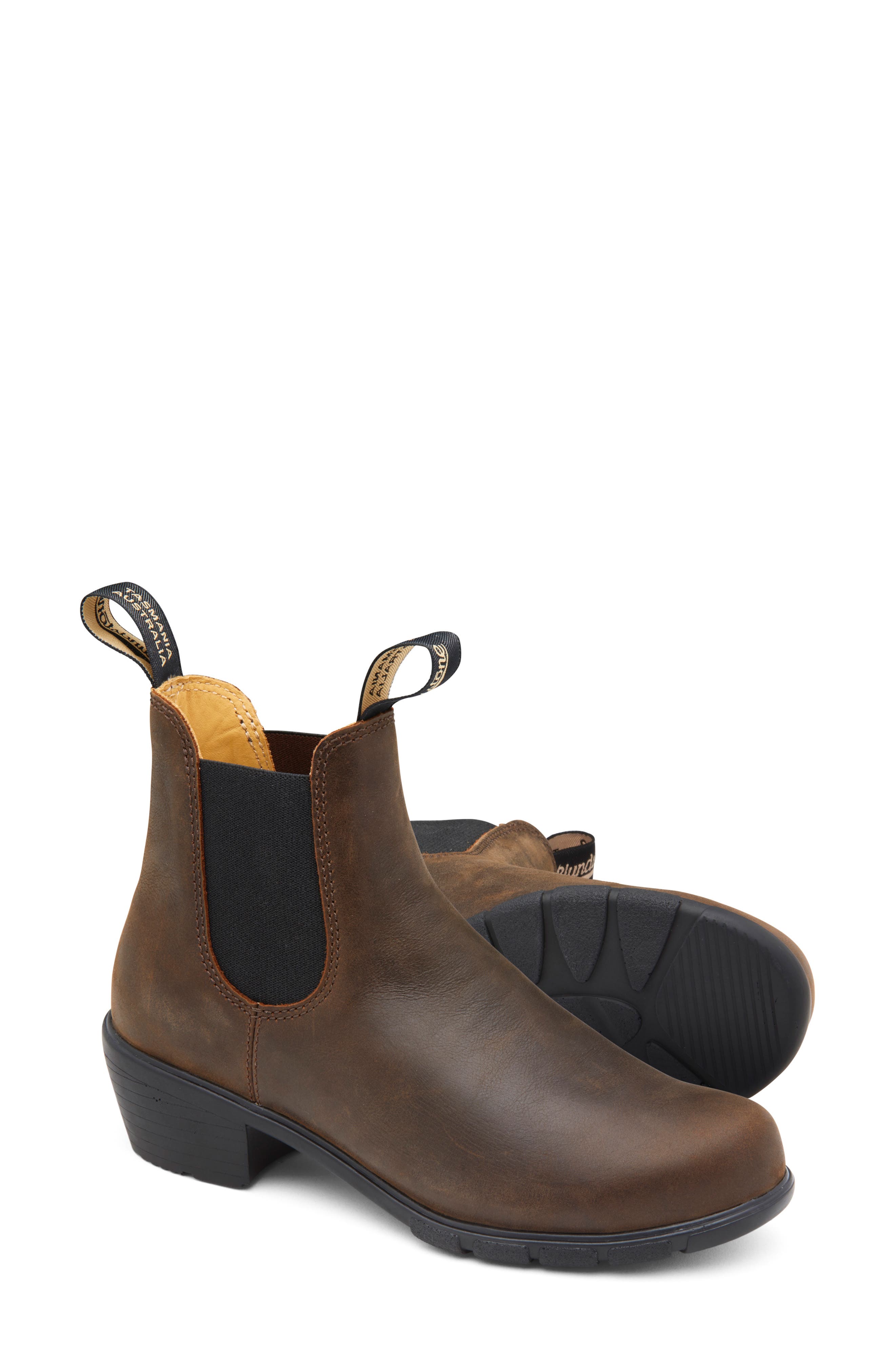 Blundstone Footwear Blundstone 1673 Chelsea Bootie, Alternate, color, Antique Brown