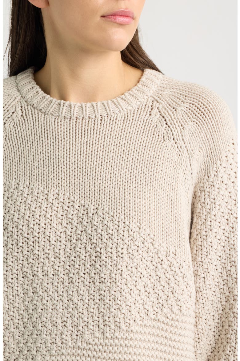 Organic Cotton Sweater, Alternate, color, PALE STRIPE