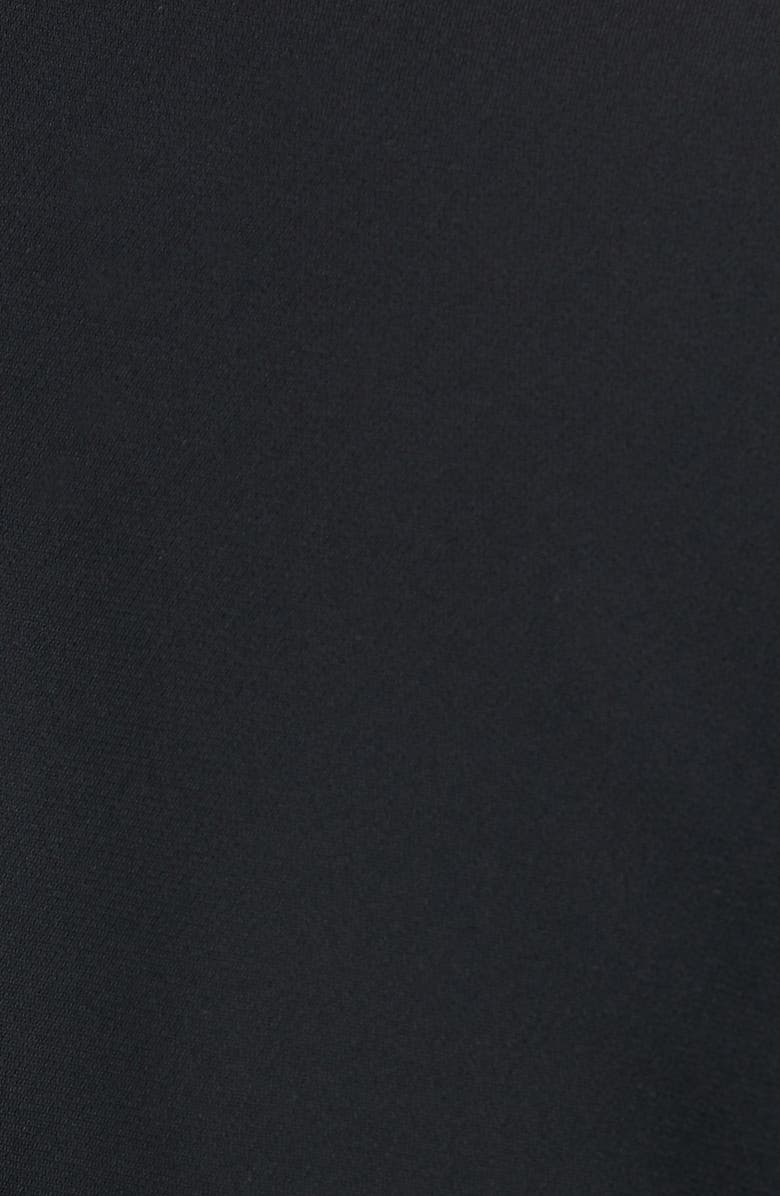 Simkhai Jonathan Simkhai Lace Trim Combo Crepe Basque Jacket, Alternate, color, 