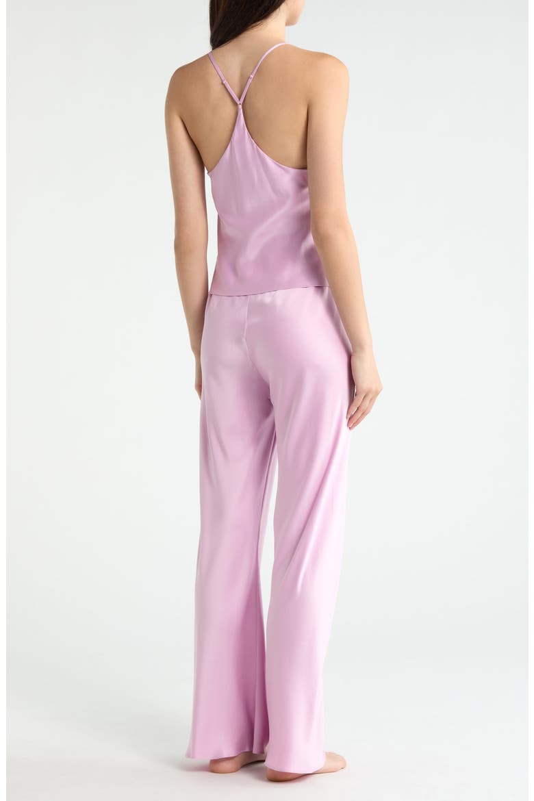 Washable Silk Bias Cut Cami Pajamas, Alternate, color, LILAC BLOOM