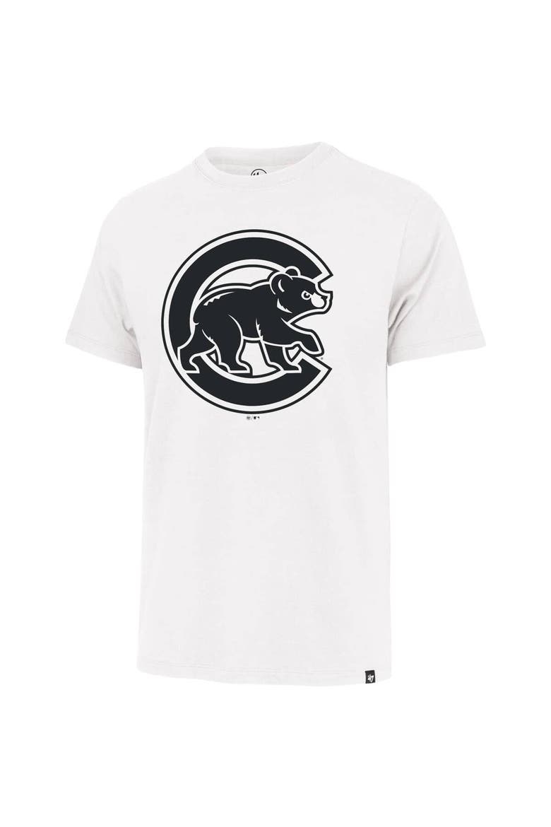 Men's '47  White Chicago Cubs Imprint Franklin T-Shirt, Alternate, color, White