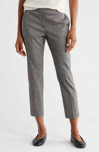 Theory Treeca Linen Blend Crop Pants