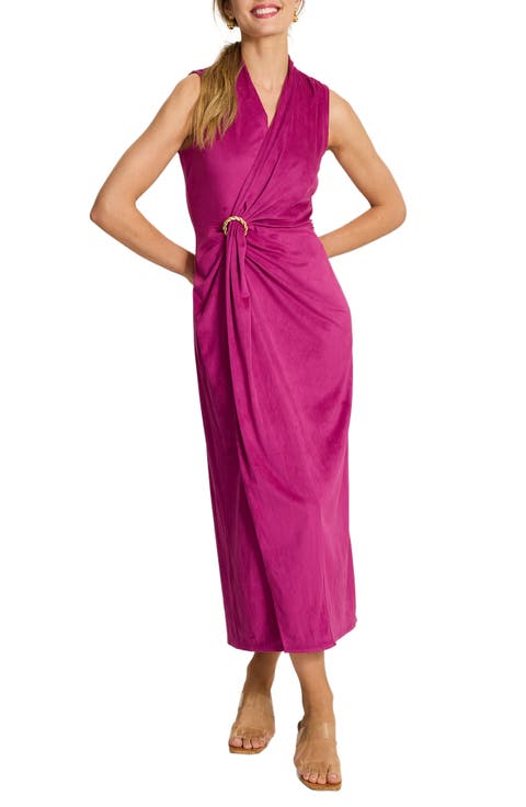 Sueded Carmela Sleeveless Maxi Dress