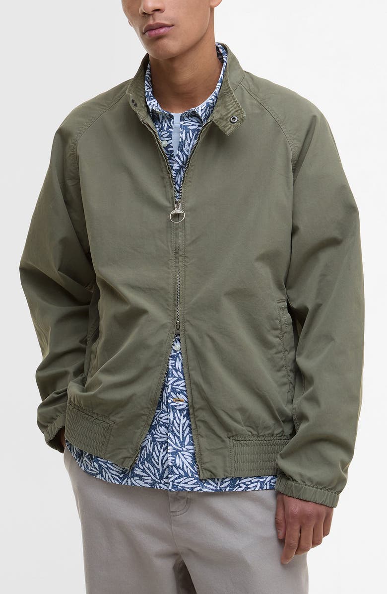 Barbour Royston Casual Jacket, Main, color, Light Moss