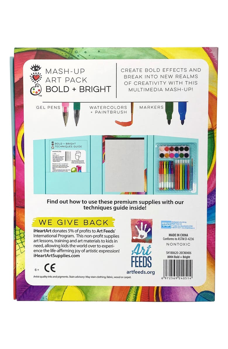 BRIGHT STRIPES Kids' Mash-Up Bold + Bright Art Pack, Alternate, color, Blue