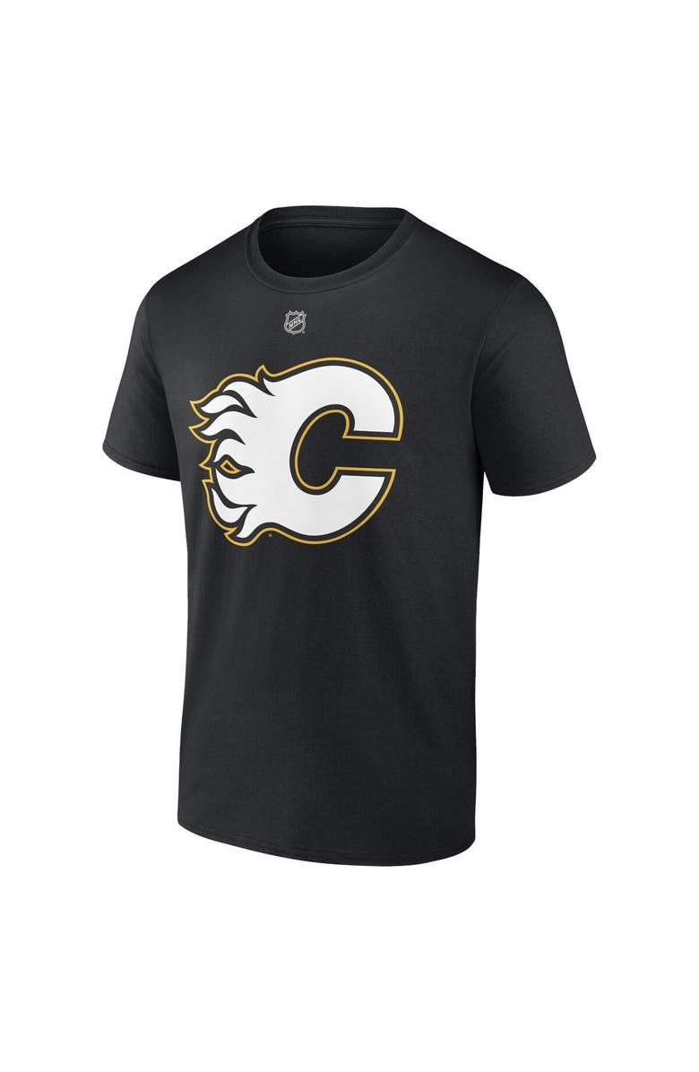 FANATICS Men's Fanatics Branded Jonathan Huberdeau Black Calgary Flames Special Edition 2.0 Name & Number T-Shirt, Alternate, color, 