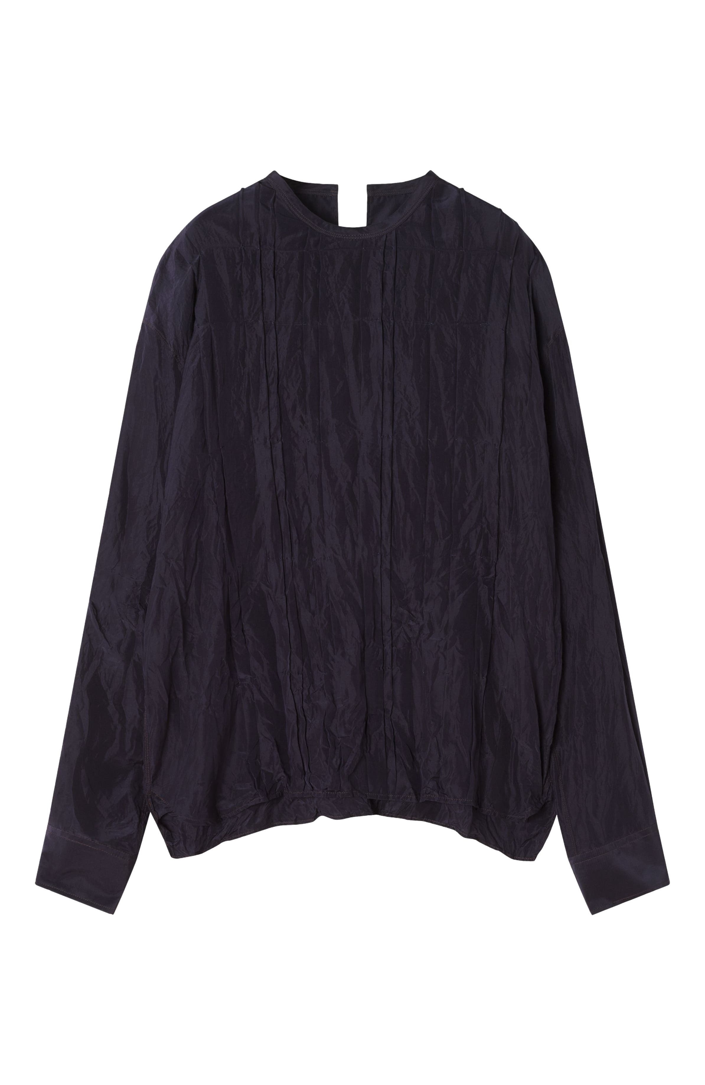 Pleated Silk Top - image 4