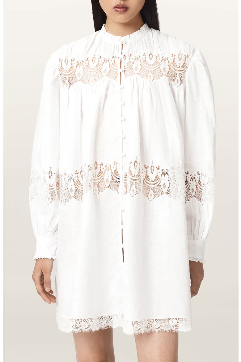 Talisa Lace Minidress, Main, color, WHITE