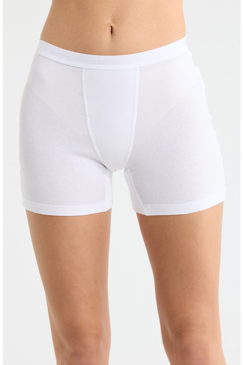 Rib Boxer Shorts, Main, color, OPTIC WHITE
