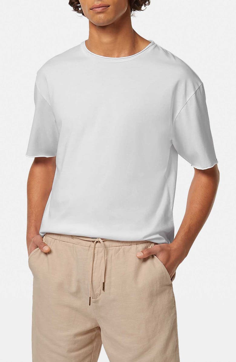 Scotch & Soda Relaxed Fit Raw Edge T-Shirt, Main, color, White