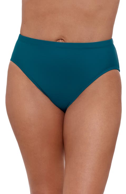 Mid Rise Tummy Control Brief Swimsuit Bottom