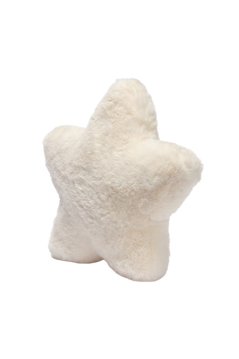 Star Pillow Plush - Ultra Soft Creamy, Alternate, color, Cream