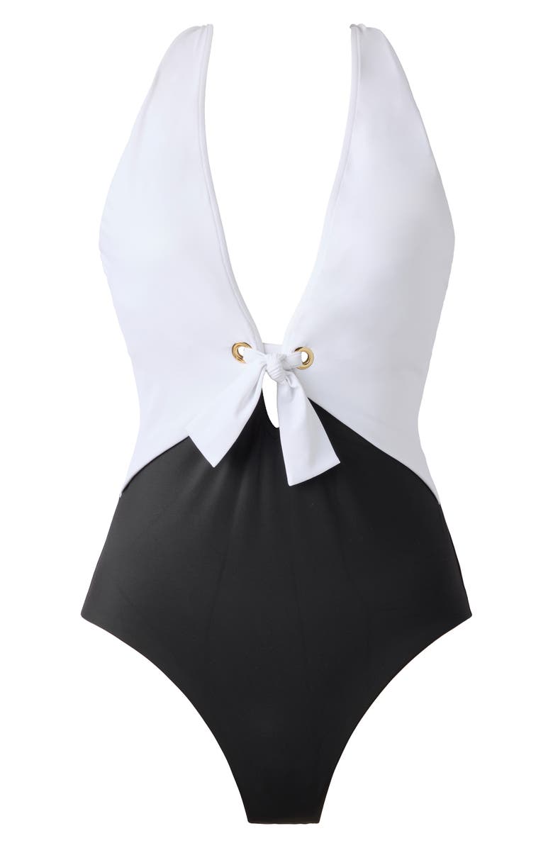Magicsuit<sup>®</sup> Juxtapose Halle Colorblock One-Piece Swimsuit, Alternate, color, 
