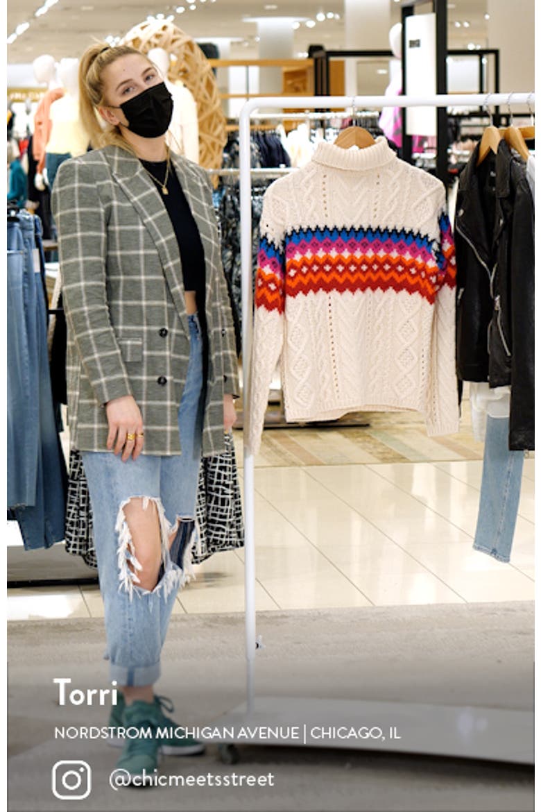 Willow Fair Isle Wool Turtleneck Sweater video
