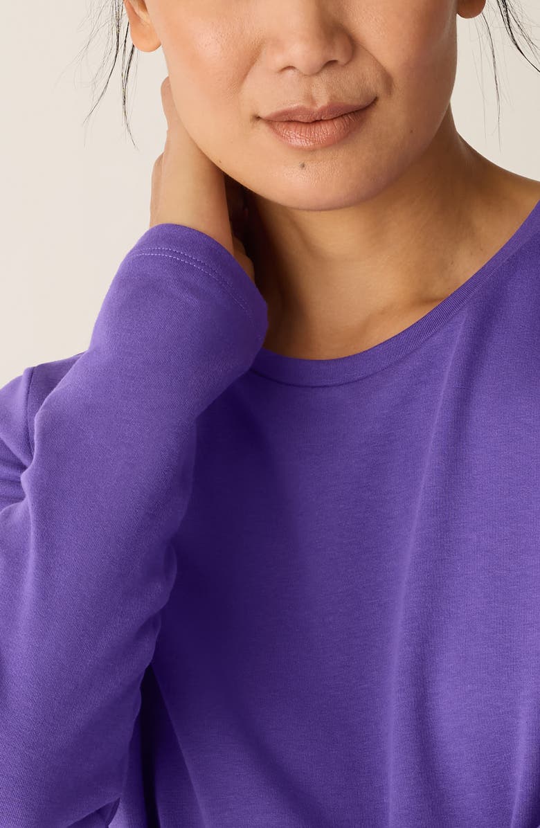Eileen Fisher Crewneck Top, Alternate, color, Ultraviolet