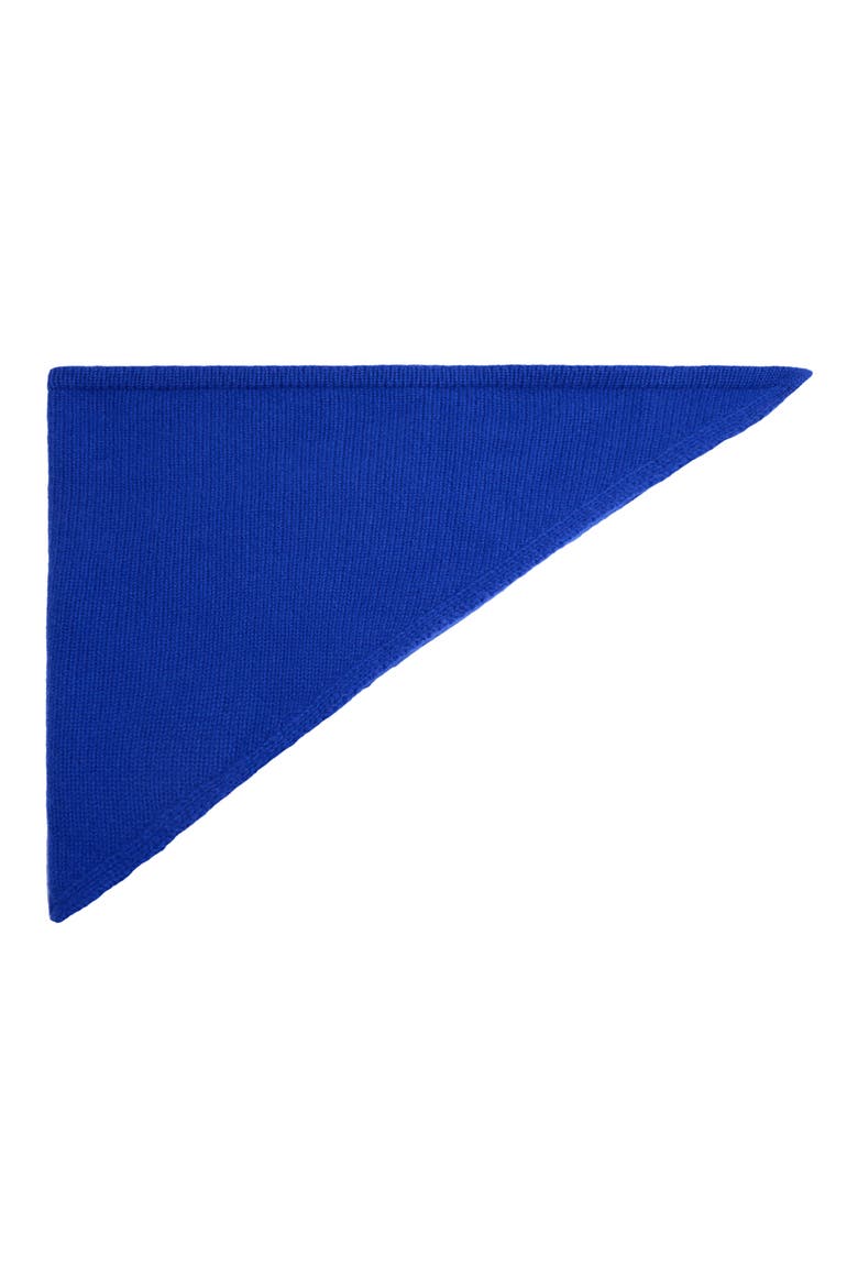 Wool & Cashmere Blend Triangular Scarf, Alternate, color, BLUE