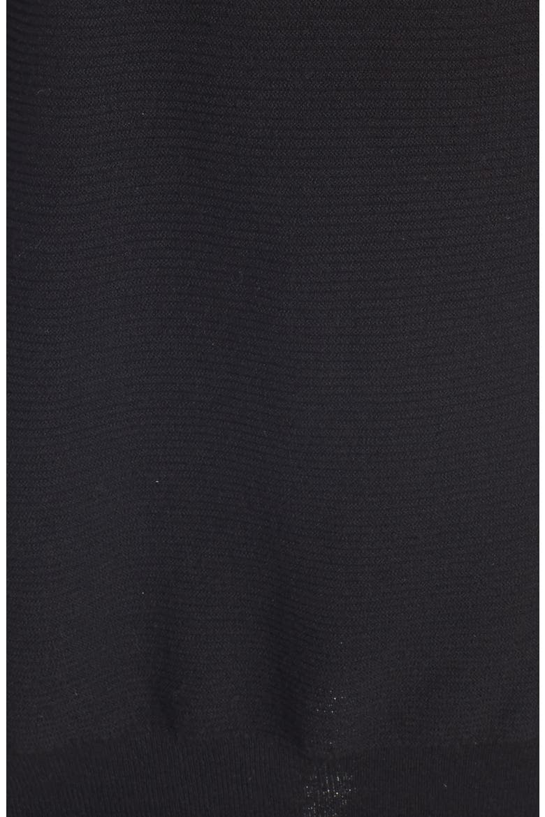 Boatneck Rib Knit Pullover, Alternate, color, BLACK
