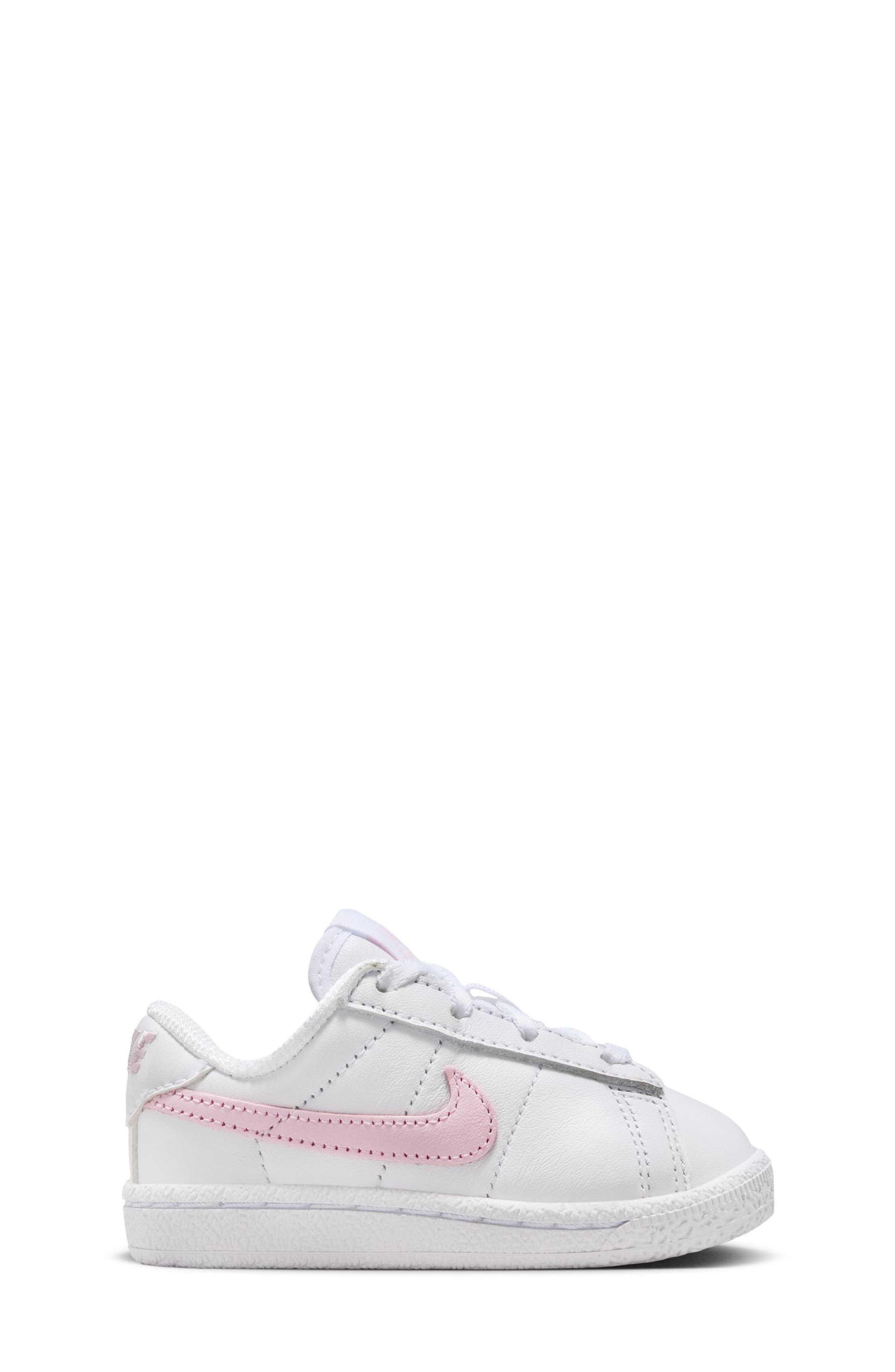 Nike Kids' Tennis Classic Sneaker, Alternate, color, White/ Pink Foam