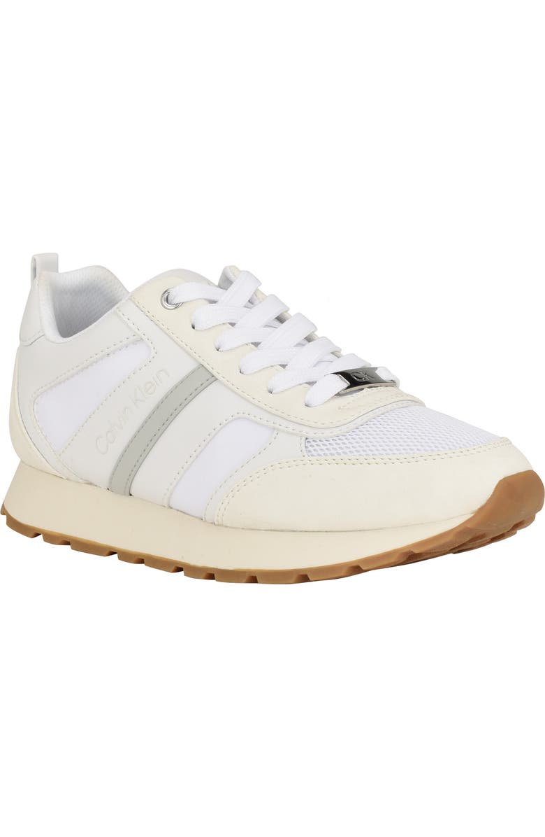 Calvin Klein Carlla Sneaker, Main, color, White