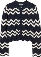 Madewell Kassa Wavy-Knit Cardigan
