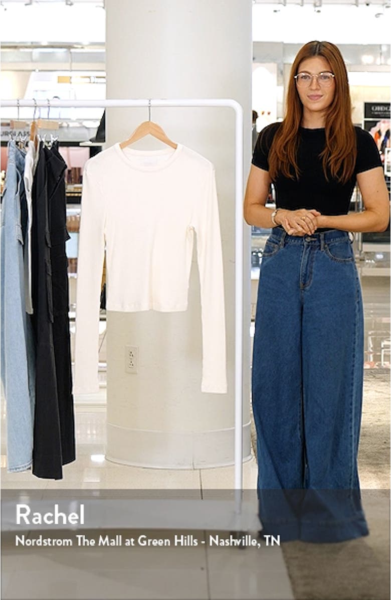 Faena Crop Crewneck Top, sales video thumbnail