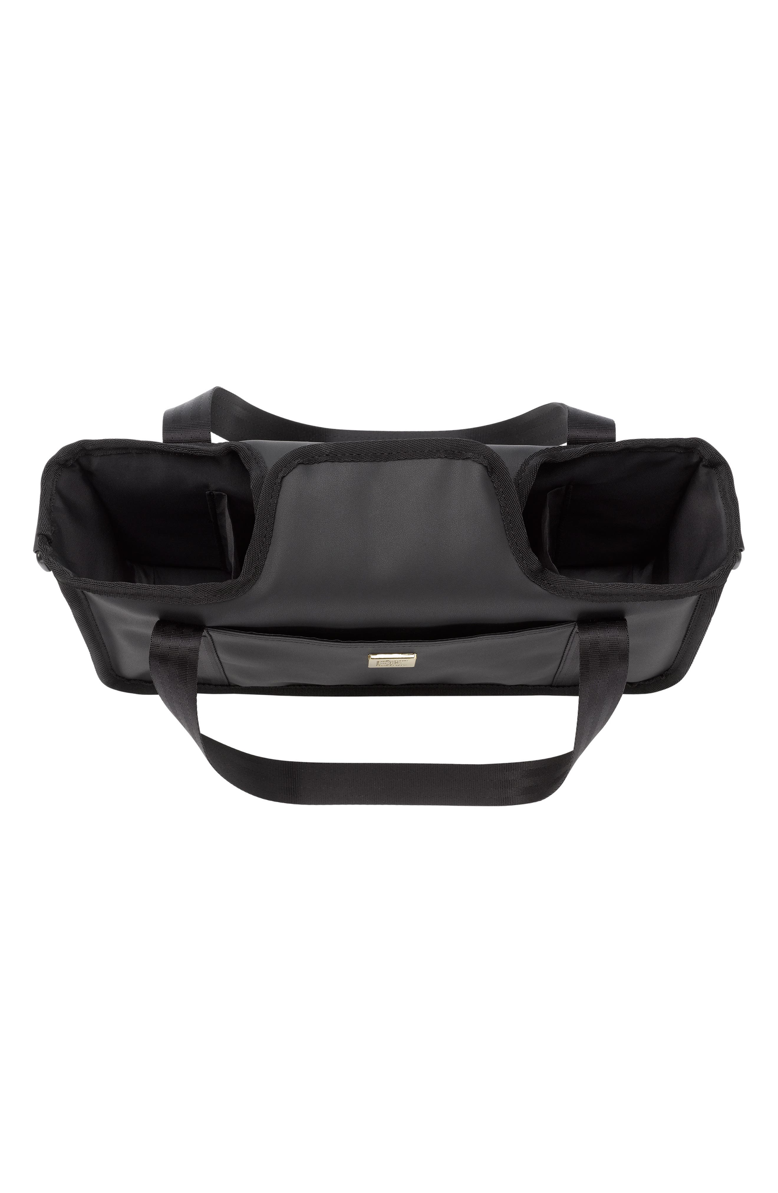 Petunia Pickle Bottom Wander Stroller Caddy, Alternate, color, Black Matte Leatherette
