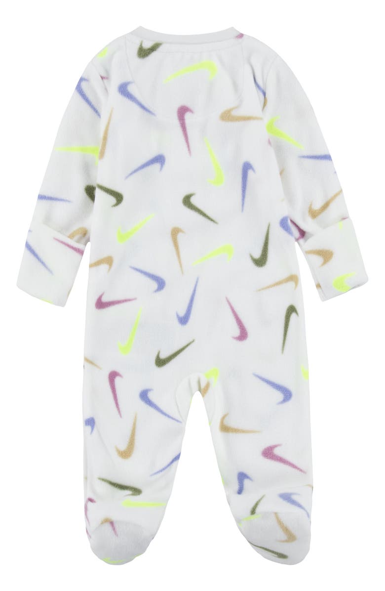 Nike Swoosh Logo Microfleece Footie, Alternate, color, 
