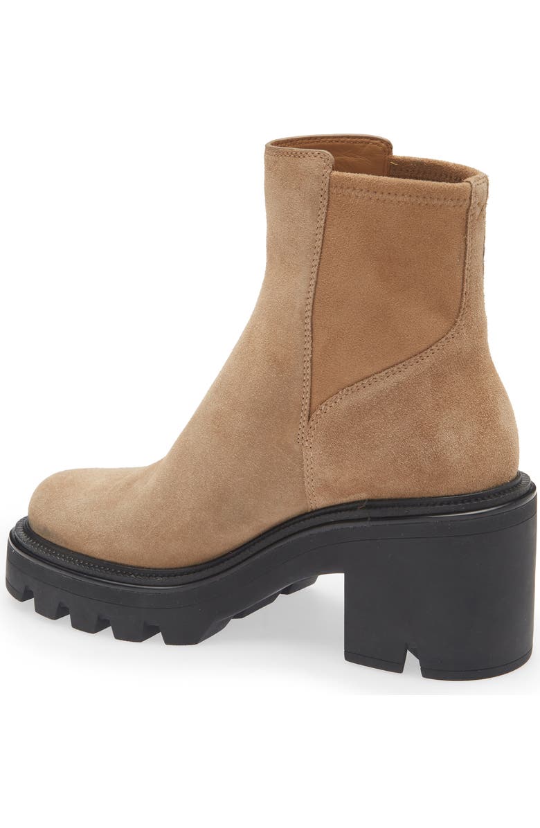 rag & bone Quinn Lug Sole Chelsea Boot, Alternate, color, Camel Suede