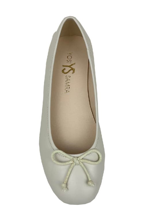 Yosi Samra Kids' Miss Sadie Ballet Flat In Bone